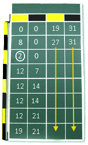 Shuffleboard Scoreboard Walking Singles Shuffleboard Scoreboard Walking Singles